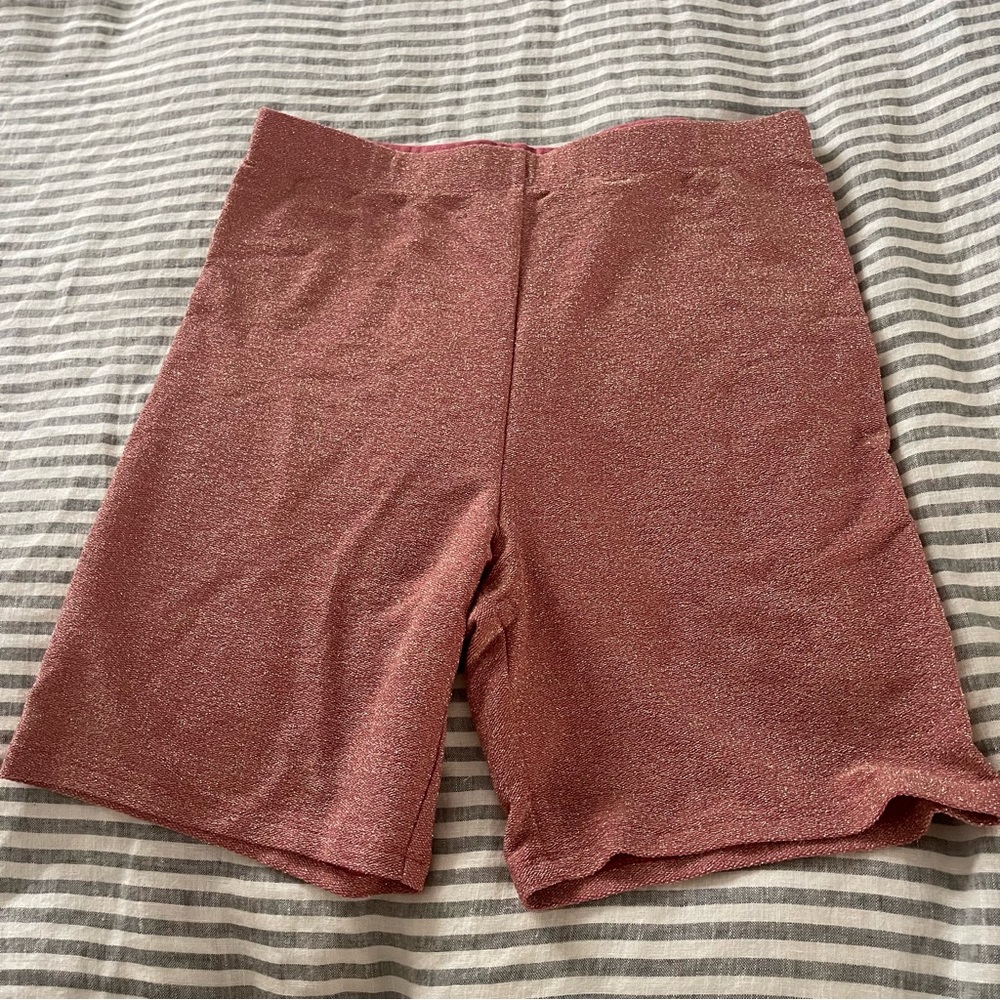 VS glitter biker shorts M